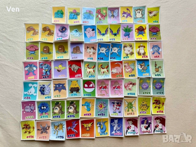 Стикери Покемон от 2001 г.