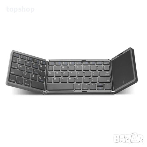 B089T Сгъваема безжична клавиатура с тъчпад Сгъваема Bluetooth клавиатура, снимка 4 - Клавиатури и мишки - 51572417