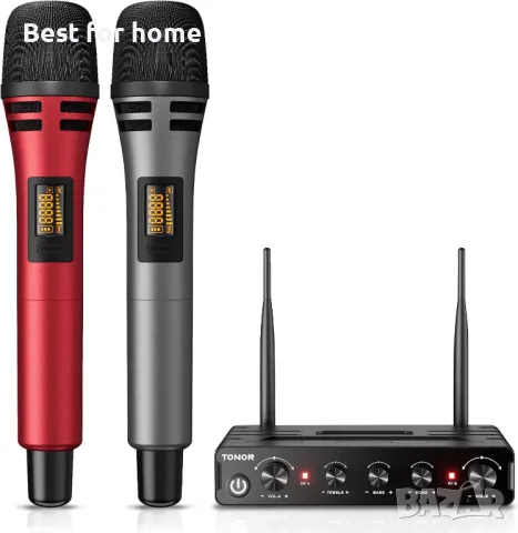  Двойна безжична микрофонна система TONOR 