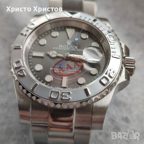 Мъжки луксозен часовник Rolex Yacht-Master Platinum 126622 сребро, снимка 11 - Мъжки - 41632881