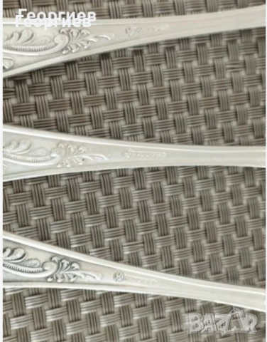 Посребрени мелхиорени лъжици ,вилици за супа от СССР , снимка 7 - Прибори за хранене, готвене и сервиране - 43199619