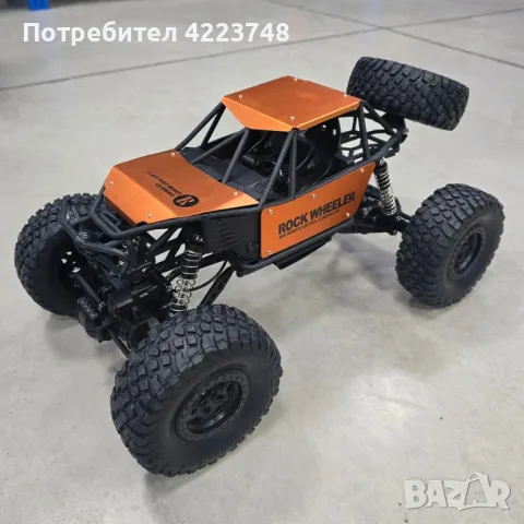 Радиоуправляем джип Monster Rock Wheeler 4х4 1:8 27326, снимка 4 - Коли, камиони, мотори, писти - 48428762