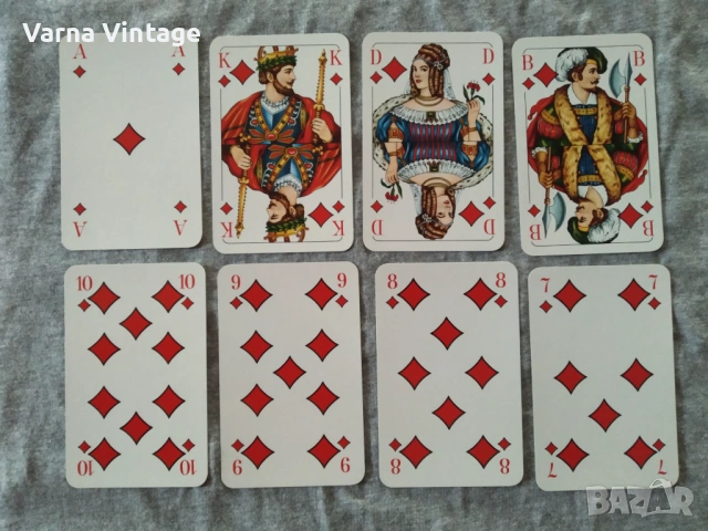 Колекционерски карти за Скат НОВИ в оригинален калъф. SCHMID Германия., снимка 4 - Карти за игра - 54138624