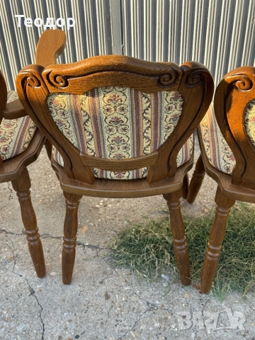 4 броя Винтидж столове дъб , снимка 8 - Столове - 51547112