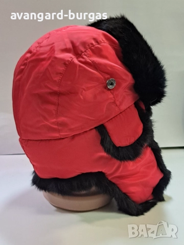Мъжка шапка - Заешка ушанка-210, снимка 4 - Шапки - 52205715