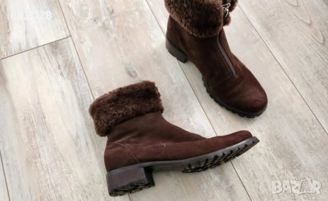 Естествена кожа зимни боти Ann Taylor LOFT 