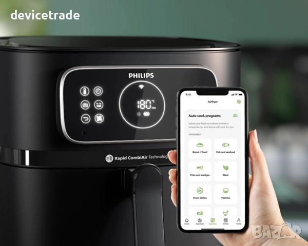 Уред за здравословно готвене Philips HD9875 Airfryer XXL, снимка 2 - Фритюрници - 53519577