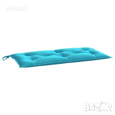 vidaXL Възглавници за градински пейки 2 бр тюркоаз 100x50x7 см плат(SKU:361677), снимка 3 - Градински мебели, декорация  - 49243641