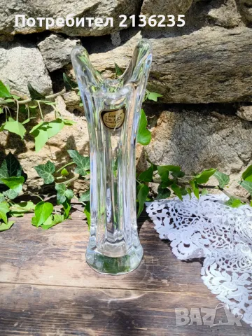 Две вази цветно стъкло , снимка 7 - Антикварни и старинни предмети - 50194149