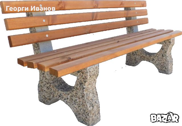 Мозаечна пейка с облегалка, снимка 1 - Градински мебели, декорация  - 46063400