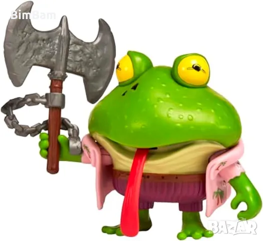 Оригинална eкшън фигурка Костенурките Нинджа TMNT Mutant Mayhem - Genghis Frog, снимка 2 - Фигурки - 48060157