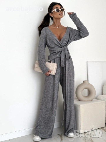 Дамски комплект от две части "WRAP COMFY", 2цвята , снимка 2 - Комплекти - 53610788