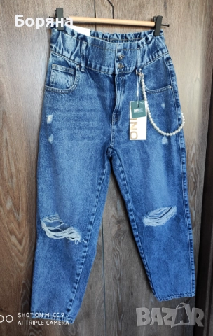 ONLY нови с етикет mom jeans , снимка 8 - Дънки - 52416117