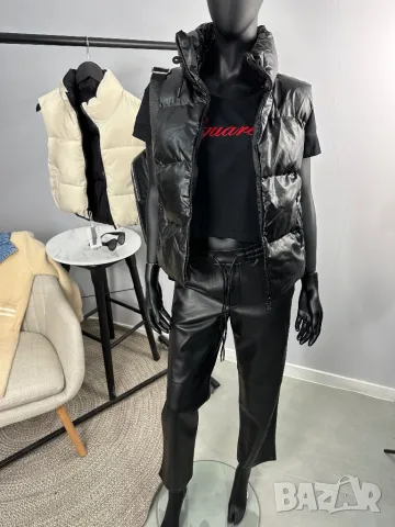 Дамска кожена грейка / елек , снимка 2 - Елеци - 42808263