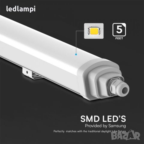 LED Влагозащитено тяло 18W SAMSUNG чип GT-SERIES IP65, снимка 2 - Лед осветление - 45451947