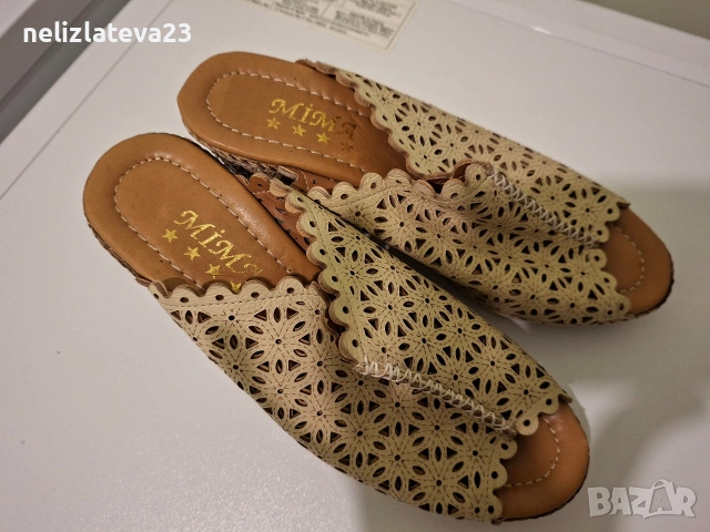 Нови дамски чехли от български производител, снимка 3 - Чехли - 53154974