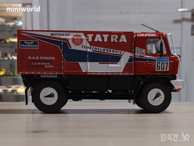 TATRA 815 4x4 Dakar 1990 - мащаб 1:43 на DeAgostini моделът е нов в блистер, снимка 5 - Колекции - 44323410