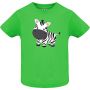 Нова бебешка тениска в зелен цвят със Зебра