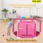 Розова шестоъгълна кошара за игра – 125x110x65 см - КОД 4468, снимка 2