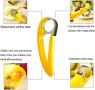 Функционална стоманена резачка за банани, резачка за плодове с ергономична дръжка, снимка 4