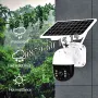 Соларна безжична WIFI камера 5G 5MP с микрофон, нощно виждане, снимка 3