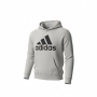 Това е светлосиво худи Adidas Essentials с голямо лого, снимка 3