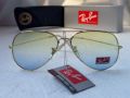 Ray-Ban RB 3026 слънчеви очила Рей-Бан авиатор жълто сини , снимка 2