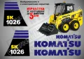 KOMATSU SK 820 стикери надписи SK820, снимка 11