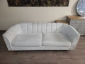 Кремав комплект дивани от плат две тройки, снимка 9