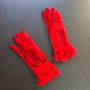 Елегантни къси тюлени ръкавици в червено - код 8644, снимка 2