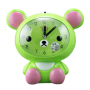 Детски настолен часовник със светлина и функция за будилник с батерии Мече, 15 х 16 см разл. цветове, снимка 4
