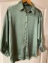 Нова разкошна маслено зелена елегантна риза Zara zara Зара , снимка 1 - Ризи - 45254886