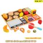 Дъска магазин за плодове и зеленчуци изработена от дърво - КОД 3671, снимка 1 - Образователни игри - 45339472