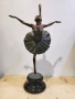 Голяма бронзова фигура на балерина, 66 см, снимка 9