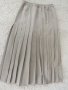 Плисирана пола в цвят капучино размер L, снимка 2