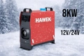 Суха дизелова печка HAWEK 8kW 12V/24V/220V за кемпер, бус и гараж, снимка 3
