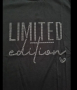 нова черна тениска с надпис Limited edition , снимка 4