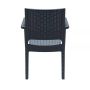 Стилен градински стол - Черен, снимка 4