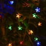 6358 Светещи соларни лампички Цветя, 20 Led, 5 метра, снимка 4