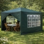 Просторна градинска шатра - стабилна конструкция и водоустойчива рамка, снимка 3