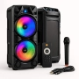 Парти тонколона ZQS8210 LED Light Speaker – музика и светлина навсякъде!, снимка 4