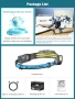 LED челник Smiling Shark 2400mAh сензор 5 режима, снимка 6