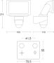 STEINEL LED прожектор FL 1400 S черен, 220° сензор за движение с 10 m обхват, 4000K, снимка 5