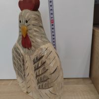 Дървена фигура на птица-кокошка., снимка 2 - Декорация за дома - 45492722