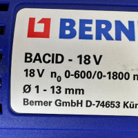BERNER BACiD - 18V - Ударен винтоверт 18V Li-ion, снимка 6 - Винтоверти - 44996315