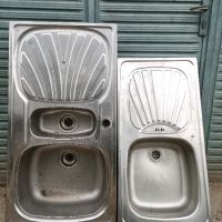 мивка двойна голяма кухненска, хром- никел, алпака, неръждаема стомана, инокс, внос от Швейцария, снимка 15 - Други - 41560538