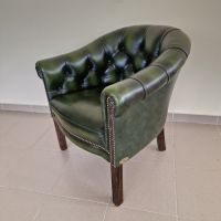 Кожена холова гарнитура Chesterfield , снимка 8 - Дивани и мека мебел - 45950652