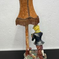 Настолна порцеланова лампа с фигура - Capodimonte. №5290, снимка 9 - Колекции - 45097061