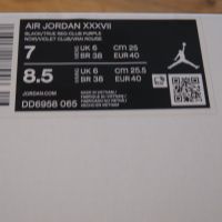 Нови! Air Jordan 37 "Raptors" - 40 номер Оригинални!, снимка 6 - Маратонки - 45102130