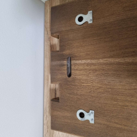 Закачалка за ключове от масивно дърво с метална подкова и пирони, снимка 6 - Закачалки - 45048802